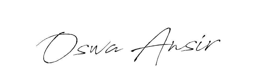 Use a signature maker to create a handwritten signature online. With this signature software, you can design (Antro_Vectra) your own signature for name Oswa Ansir. Oswa Ansir signature style 6 images and pictures png