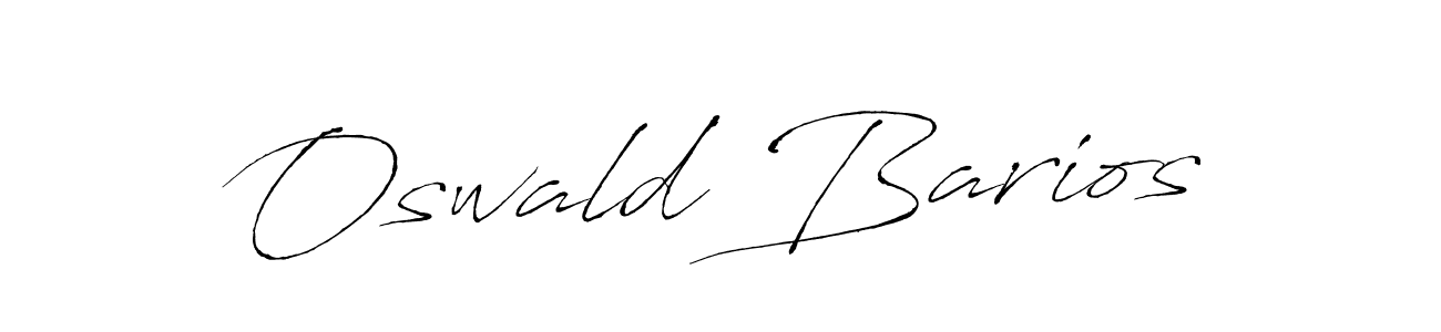 Make a beautiful signature design for name Oswald Barios. With this signature (Antro_Vectra) style, you can create a handwritten signature for free. Oswald Barios signature style 6 images and pictures png