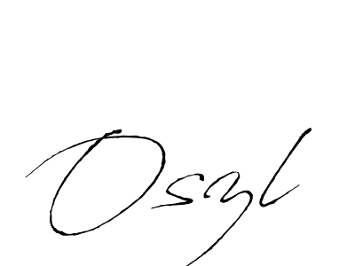 Oszl stylish signature style. Best Handwritten Sign (Antro_Vectra) for my name. Handwritten Signature Collection Ideas for my name Oszl. Oszl signature style 6 images and pictures png