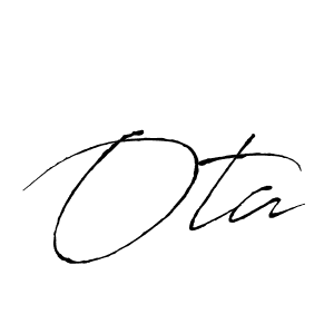 Antro_Vectra is a professional signature style that is perfect for those who want to add a touch of class to their signature. It is also a great choice for those who want to make their signature more unique. Get Ota name to fancy signature for free. Ota signature style 6 images and pictures png
