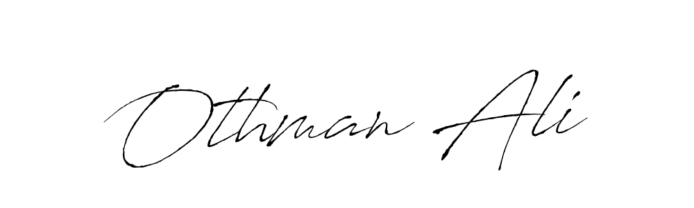 Make a beautiful signature design for name Othman Ali. With this signature (Antro_Vectra) style, you can create a handwritten signature for free. Othman Ali signature style 6 images and pictures png