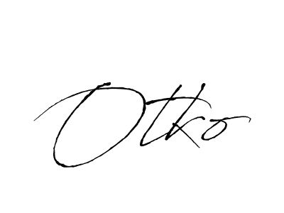 How to make Otko name signature. Use Antro_Vectra style for creating short signs online. This is the latest handwritten sign. Otko signature style 6 images and pictures png