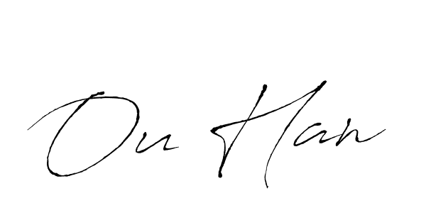 How to make Ou Han name signature. Use Antro_Vectra style for creating short signs online. This is the latest handwritten sign. Ou Han signature style 6 images and pictures png