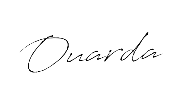 Make a beautiful signature design for name Ouarda. With this signature (Antro_Vectra) style, you can create a handwritten signature for free. Ouarda signature style 6 images and pictures png