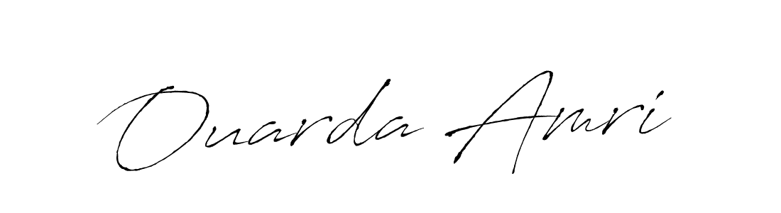 Ouarda Amri stylish signature style. Best Handwritten Sign (Antro_Vectra) for my name. Handwritten Signature Collection Ideas for my name Ouarda Amri. Ouarda Amri signature style 6 images and pictures png