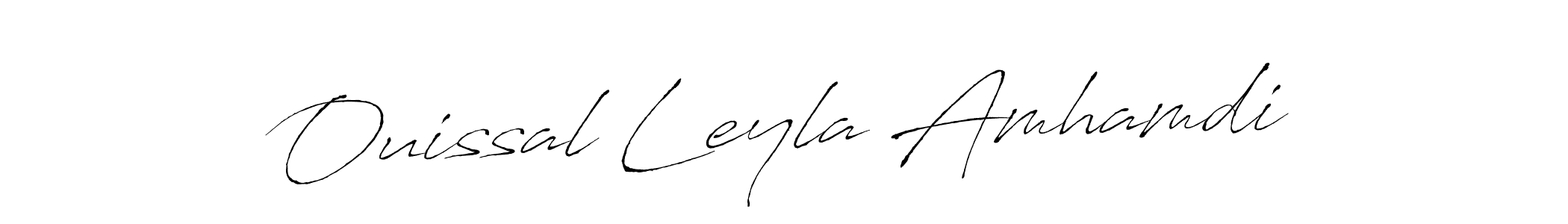 You can use this online signature creator to create a handwritten signature for the name Ouissal Leyla Amhamdi. This is the best online autograph maker. Ouissal Leyla Amhamdi signature style 6 images and pictures png
