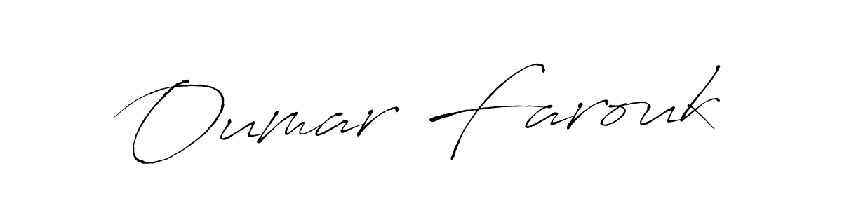 Oumar Farouk stylish signature style. Best Handwritten Sign (Antro_Vectra) for my name. Handwritten Signature Collection Ideas for my name Oumar Farouk. Oumar Farouk signature style 6 images and pictures png