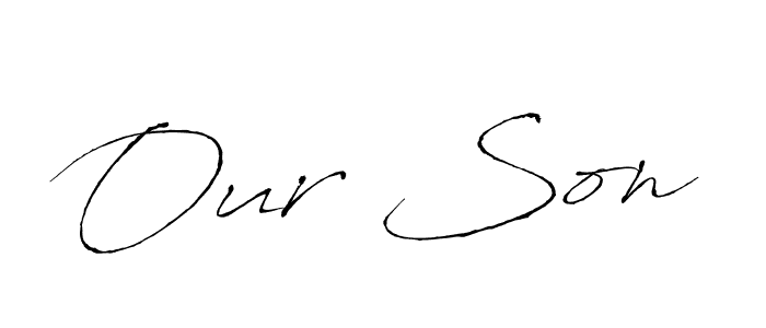Our Son stylish signature style. Best Handwritten Sign (Antro_Vectra) for my name. Handwritten Signature Collection Ideas for my name Our Son. Our Son signature style 6 images and pictures png