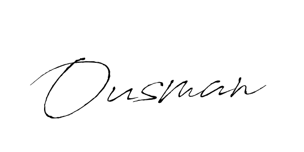Design your own signature with our free online signature maker. With this signature software, you can create a handwritten (Antro_Vectra) signature for name Ousman. Ousman signature style 6 images and pictures png
