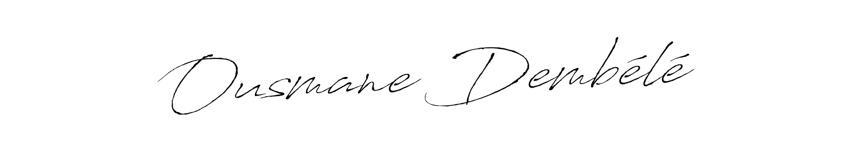 Make a beautiful signature design for name Ousmane Dembélé. With this signature (Antro_Vectra) style, you can create a handwritten signature for free. Ousmane Dembélé signature style 6 images and pictures png