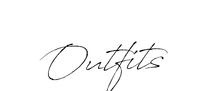 Make a beautiful signature design for name Outfits. Use this online signature maker to create a handwritten signature for free. Outfits signature style 6 images and pictures png