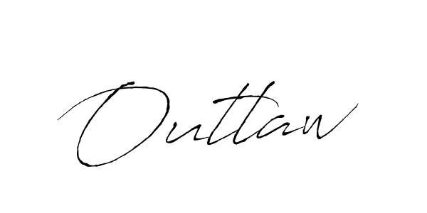 How to make Outlaw signature? Antro_Vectra is a professional autograph style. Create handwritten signature for Outlaw name. Outlaw signature style 6 images and pictures png