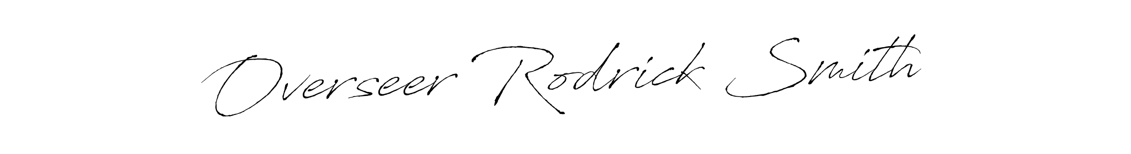 Similarly Antro_Vectra is the best handwritten signature design. Signature creator online .You can use it as an online autograph creator for name Overseer Rodrick Smith. Overseer Rodrick Smith signature style 6 images and pictures png