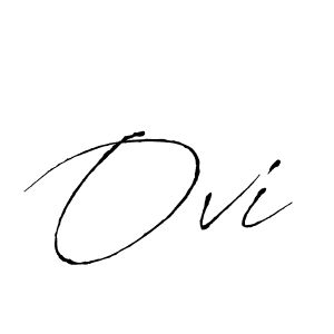 Design your own signature with our free online signature maker. With this signature software, you can create a handwritten (Antro_Vectra) signature for name Ovi. Ovi signature style 6 images and pictures png