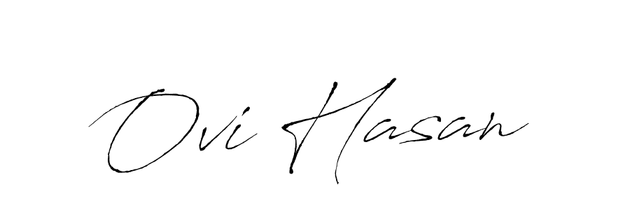 Create a beautiful signature design for name Ovi Hasan. With this signature (Antro_Vectra) fonts, you can make a handwritten signature for free. Ovi Hasan signature style 6 images and pictures png