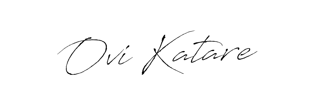 Design your own signature with our free online signature maker. With this signature software, you can create a handwritten (Antro_Vectra) signature for name Ovi Katare. Ovi Katare signature style 6 images and pictures png