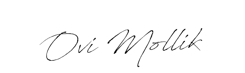 Use a signature maker to create a handwritten signature online. With this signature software, you can design (Antro_Vectra) your own signature for name Ovi Mollik. Ovi Mollik signature style 6 images and pictures png