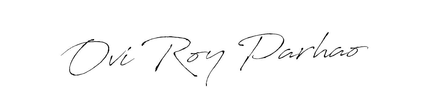 if you are searching for the best signature style for your name Ovi Roy Parhao. so please give up your signature search. here we have designed multiple signature styles  using Antro_Vectra. Ovi Roy Parhao signature style 6 images and pictures png
