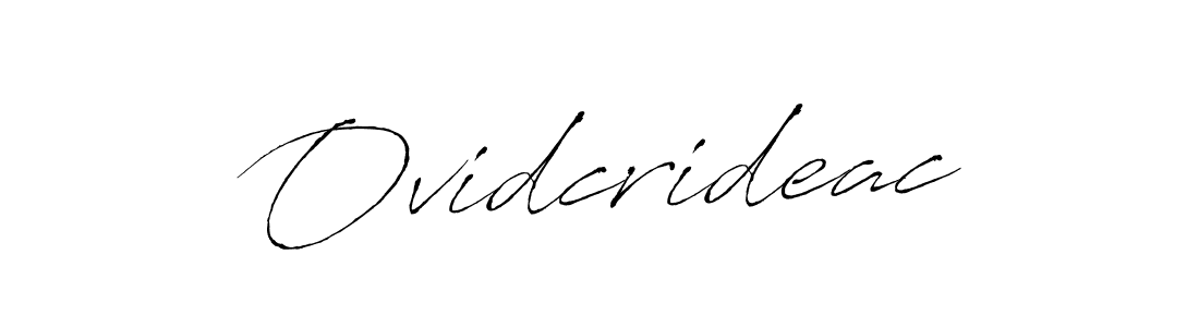 Design your own signature with our free online signature maker. With this signature software, you can create a handwritten (Antro_Vectra) signature for name Ovidcrideac. Ovidcrideac signature style 6 images and pictures png