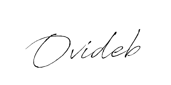 Make a beautiful signature design for name Ovideb. With this signature (Antro_Vectra) style, you can create a handwritten signature for free. Ovideb signature style 6 images and pictures png