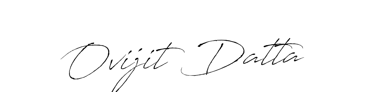 You should practise on your own different ways (Antro_Vectra) to write your name (Ovijit Datta) in signature. don't let someone else do it for you. Ovijit Datta signature style 6 images and pictures png