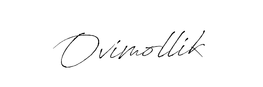 Ovimollik stylish signature style. Best Handwritten Sign (Antro_Vectra) for my name. Handwritten Signature Collection Ideas for my name Ovimollik. Ovimollik signature style 6 images and pictures png