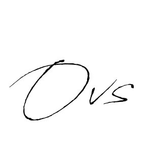 How to make Ovs signature? Antro_Vectra is a professional autograph style. Create handwritten signature for Ovs name. Ovs signature style 6 images and pictures png