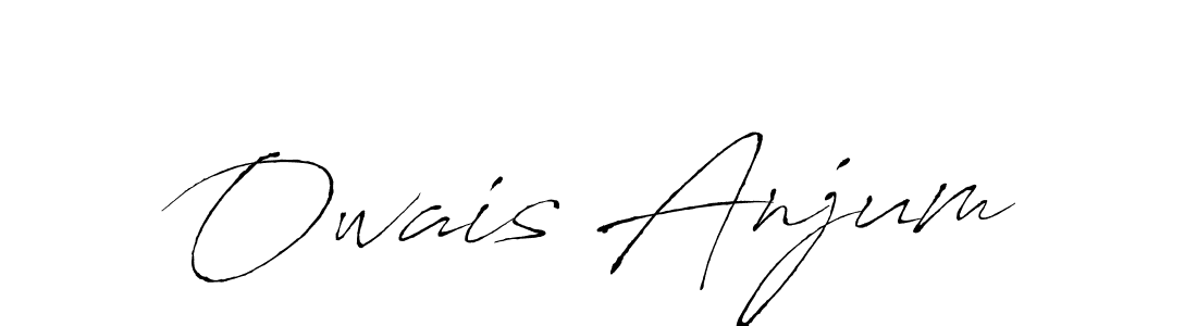 How to make Owais Anjum name signature. Use Antro_Vectra style for creating short signs online. This is the latest handwritten sign. Owais Anjum signature style 6 images and pictures png