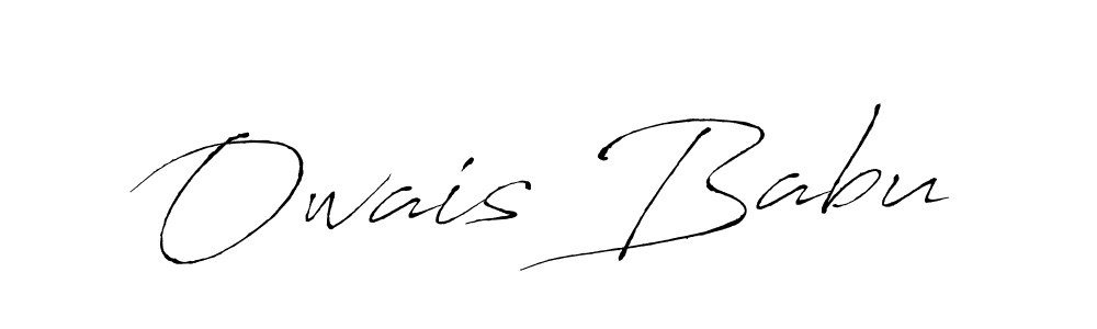 How to make Owais Babu signature? Antro_Vectra is a professional autograph style. Create handwritten signature for Owais Babu name. Owais Babu signature style 6 images and pictures png