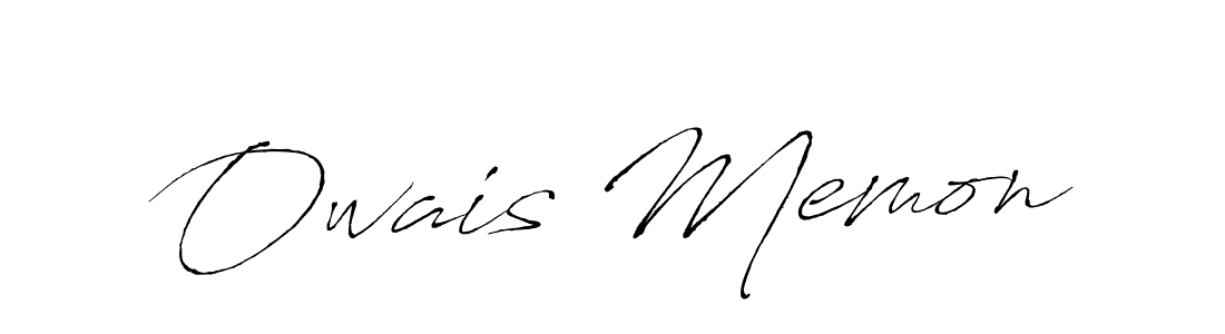 Make a beautiful signature design for name Owais Memon. With this signature (Antro_Vectra) style, you can create a handwritten signature for free. Owais Memon signature style 6 images and pictures png