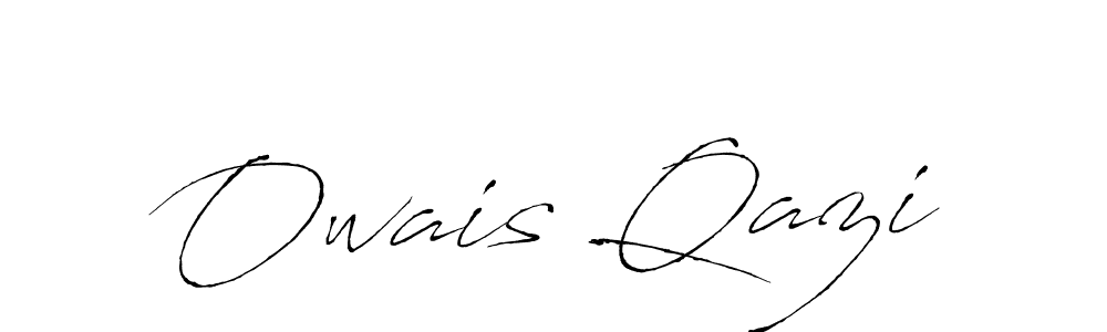 How to make Owais Qazi name signature. Use Antro_Vectra style for creating short signs online. This is the latest handwritten sign. Owais Qazi signature style 6 images and pictures png