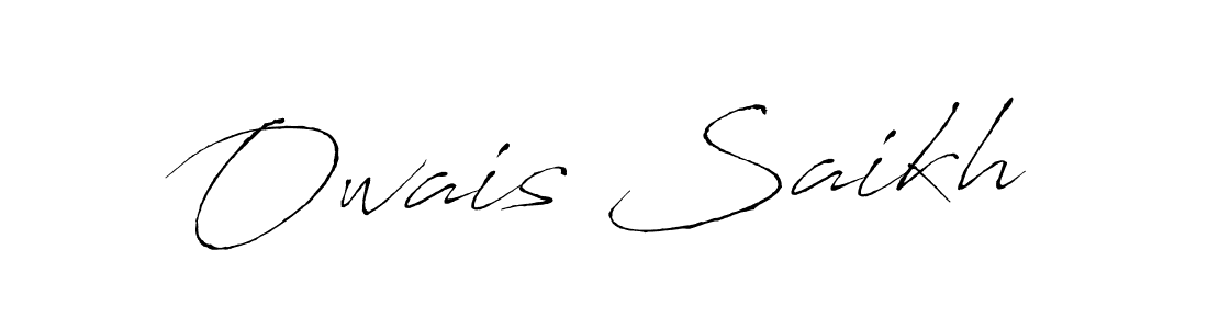 Make a beautiful signature design for name Owais Saikh. With this signature (Antro_Vectra) style, you can create a handwritten signature for free. Owais Saikh signature style 6 images and pictures png