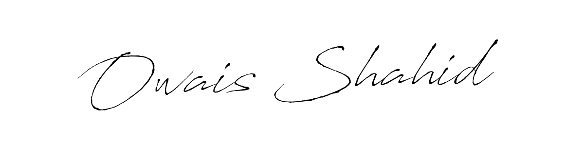 How to make Owais Shahid name signature. Use Antro_Vectra style for creating short signs online. This is the latest handwritten sign. Owais Shahid signature style 6 images and pictures png