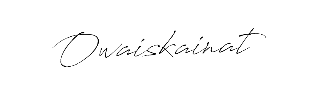 Make a beautiful signature design for name Owaiskainat. With this signature (Antro_Vectra) style, you can create a handwritten signature for free. Owaiskainat signature style 6 images and pictures png