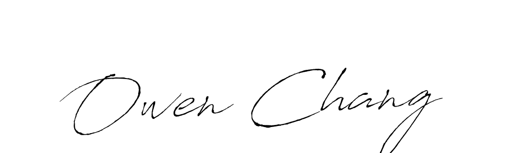 Design your own signature with our free online signature maker. With this signature software, you can create a handwritten (Antro_Vectra) signature for name Owen Chang. Owen Chang signature style 6 images and pictures png