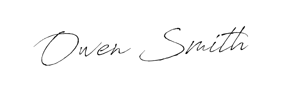 Make a beautiful signature design for name Owen Smith. With this signature (Antro_Vectra) style, you can create a handwritten signature for free. Owen Smith signature style 6 images and pictures png