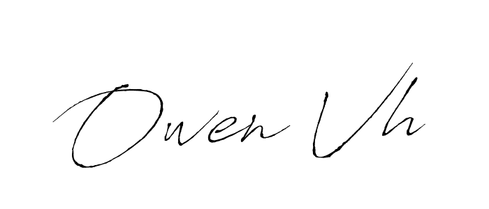 Owen Vh stylish signature style. Best Handwritten Sign (Antro_Vectra) for my name. Handwritten Signature Collection Ideas for my name Owen Vh. Owen Vh signature style 6 images and pictures png