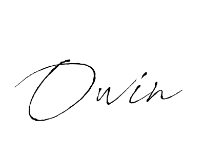 Design your own signature with our free online signature maker. With this signature software, you can create a handwritten (Antro_Vectra) signature for name Owin. Owin signature style 6 images and pictures png