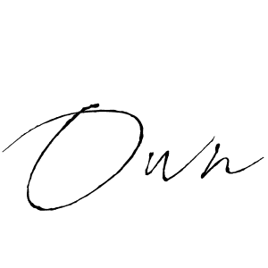 Design your own signature with our free online signature maker. With this signature software, you can create a handwritten (Antro_Vectra) signature for name Own. Own signature style 6 images and pictures png