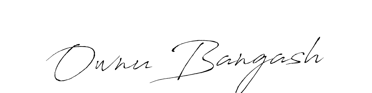 Make a beautiful signature design for name Ownu Bangash. Use this online signature maker to create a handwritten signature for free. Ownu Bangash signature style 6 images and pictures png
