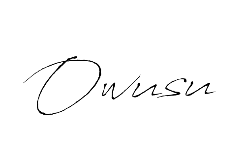 The best way (Antro_Vectra) to make a short signature is to pick only two or three words in your name. The name Owusu include a total of six letters. For converting this name. Owusu signature style 6 images and pictures png