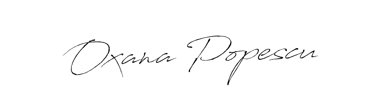 The best way (Antro_Vectra) to make a short signature is to pick only two or three words in your name. The name Oxana Popescu include a total of six letters. For converting this name. Oxana Popescu signature style 6 images and pictures png