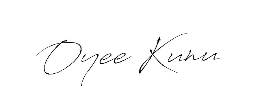 The best way (Antro_Vectra) to make a short signature is to pick only two or three words in your name. The name Oyee Kunu include a total of six letters. For converting this name. Oyee Kunu signature style 6 images and pictures png