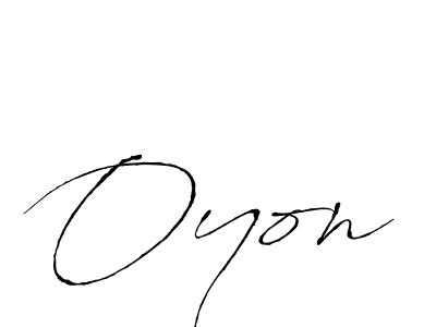 Create a beautiful signature design for name Oyon. With this signature (Antro_Vectra) fonts, you can make a handwritten signature for free. Oyon signature style 6 images and pictures png