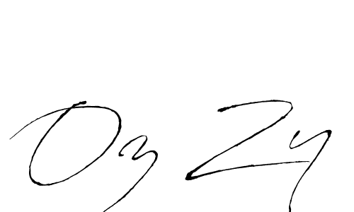Use a signature maker to create a handwritten signature online. With this signature software, you can design (Antro_Vectra) your own signature for name Oz Zy. Oz Zy signature style 6 images and pictures png
