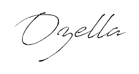 You should practise on your own different ways (Antro_Vectra) to write your name (Ozella) in signature. Don't let someone else do it for you. Ozella signature style 6 images and pictures png