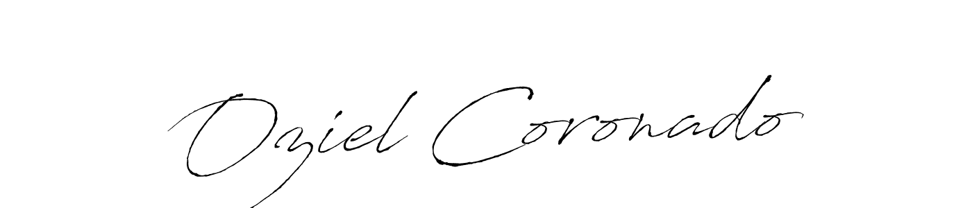 Also we have Oziel Coronado name is the best signature style. Create professional handwritten signature collection using Antro_Vectra autograph style. Oziel Coronado signature style 6 images and pictures png