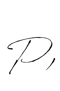 How to make P, signature? Antro_Vectra is a professional autograph style. Create handwritten signature for P, name. P, signature style 6 images and pictures png