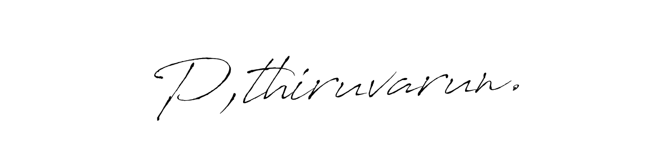 How to Draw P,thiruvarun. signature style? Antro_Vectra is a latest design signature styles for name P,thiruvarun.. P,thiruvarun. signature style 6 images and pictures png