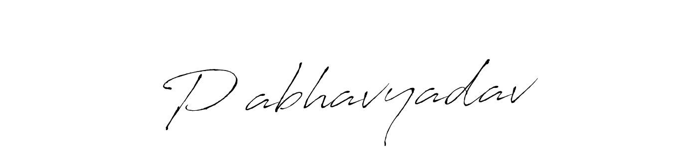 Create a beautiful signature design for name Pरabhavyadav. With this signature (Antro_Vectra) fonts, you can make a handwritten signature for free. Pरabhavyadav signature style 6 images and pictures png